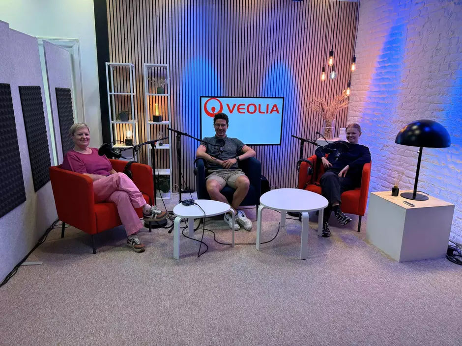 Timon Swillen en Anna Hutse (Go! trainees) te gast bij Veolia Voices