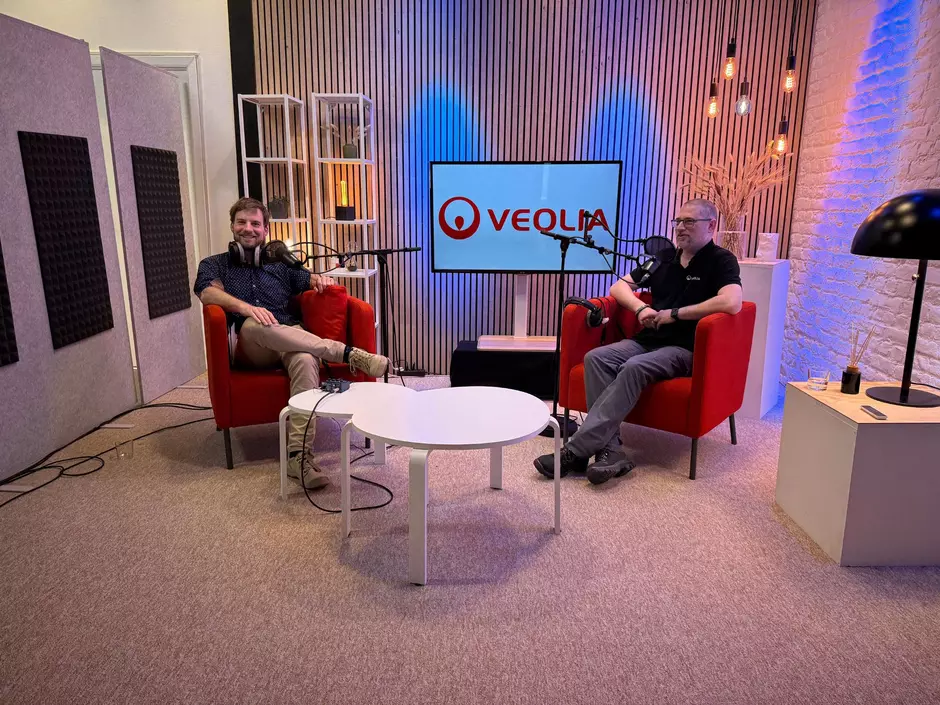 Lionel Butlin dans le studio de Veolia Voices