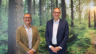 Franck Arlen en Nicolas Germond, nieuwe en voormalige CEO van Veolia BeLux